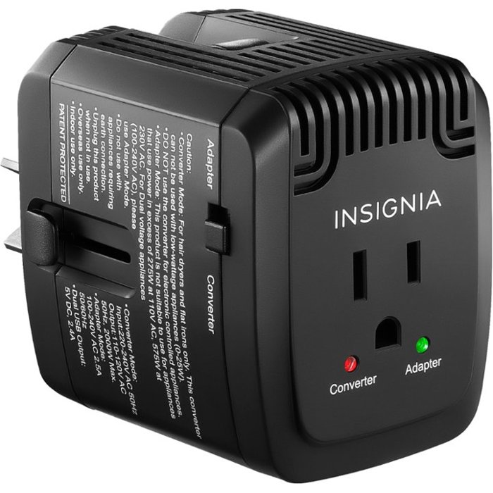 Insignia - All-in-One Travel Converter - Black (3)